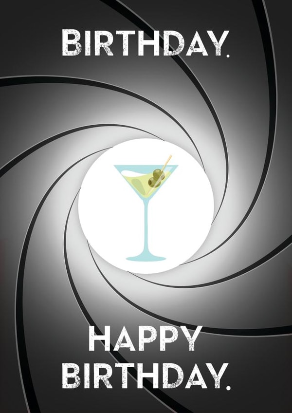 James Bond, 007, Daniel Craig, Birthday, Happy Birthday - Birthday Card created by Orsum-art