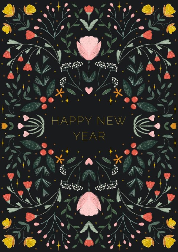 Classy Greeting Card for the New Year created by Another Please