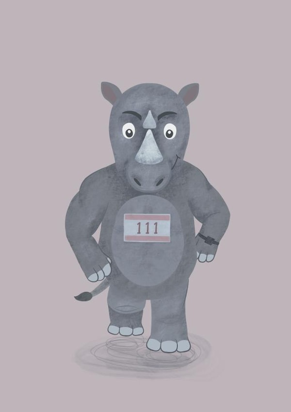 Run rhino run created by Shannon Flynn