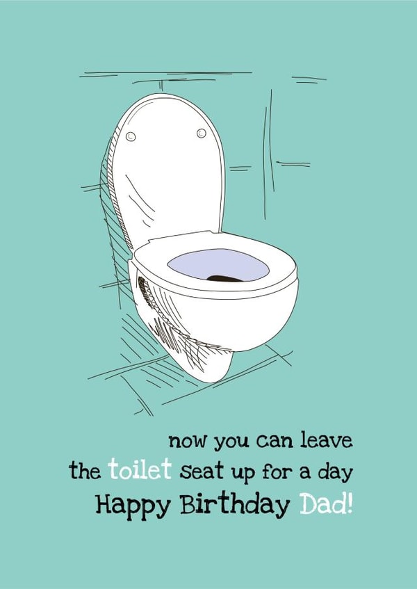 Rude Birthday Card for Dad created by JoyGreets