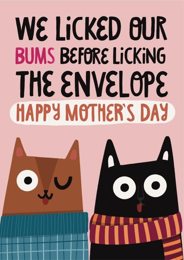 Funny Mother's Day Card from the Cats created by AbiGoLucky