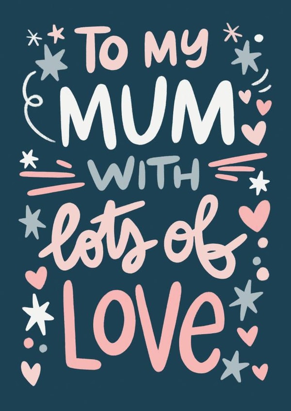 To my mum with lots of love created by Natalia Gonzalez