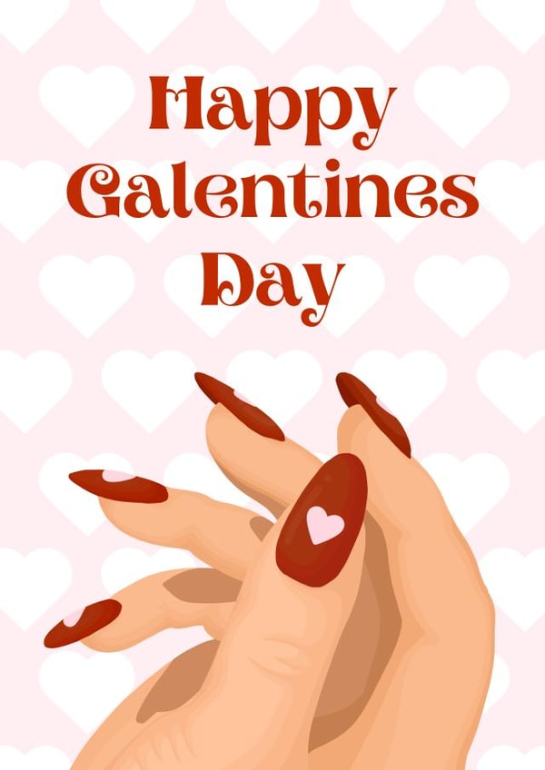 Cute Galentine's Card For Your Long Distance Bestie created by Georgia Williams