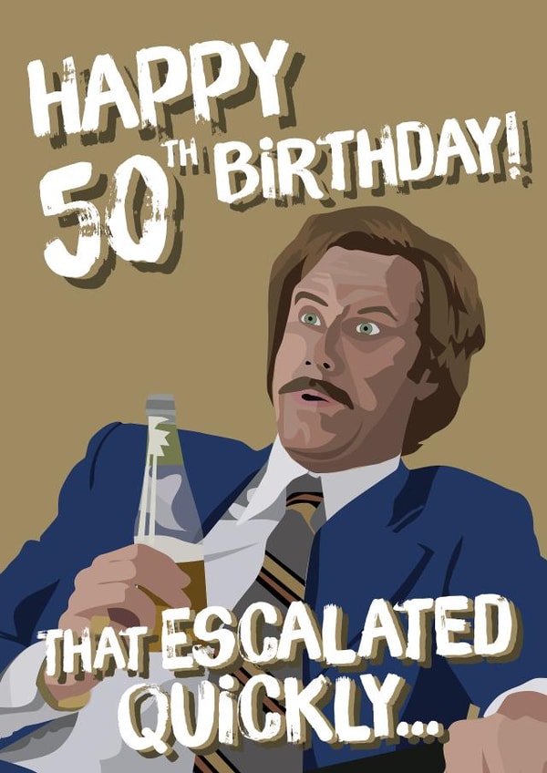 For that 50th Birthday Milestone that appeared from nowhere! created by Codfish Design