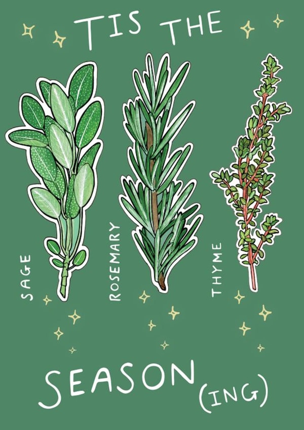 A Nature and Seasonal themed Christmas Card - 'Tis The Season (ing)' created by ROSE + DAFF