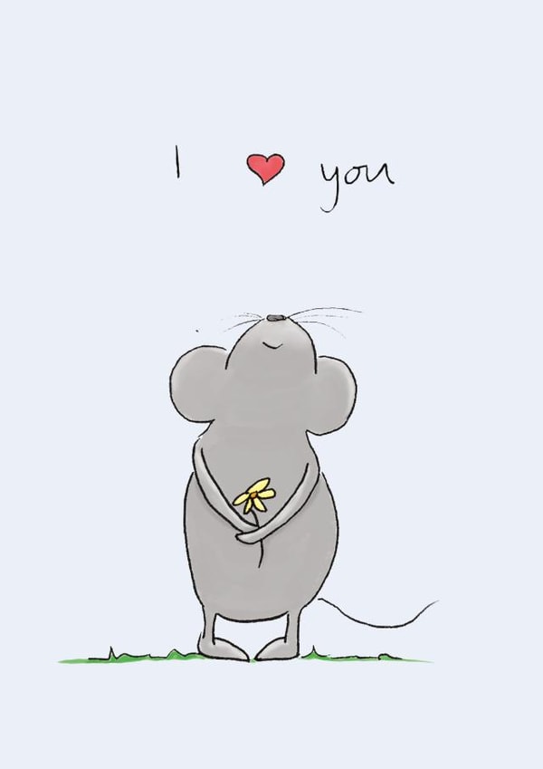 A cute little mouse to help you say those special three words.....I love you created by Lucy Driver