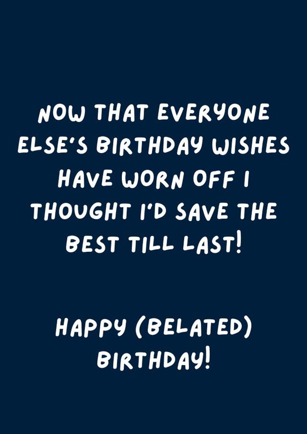 Happy belated birthday card created by original fox designs