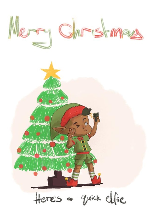 cute funny christmas card created by David Anson Creatives