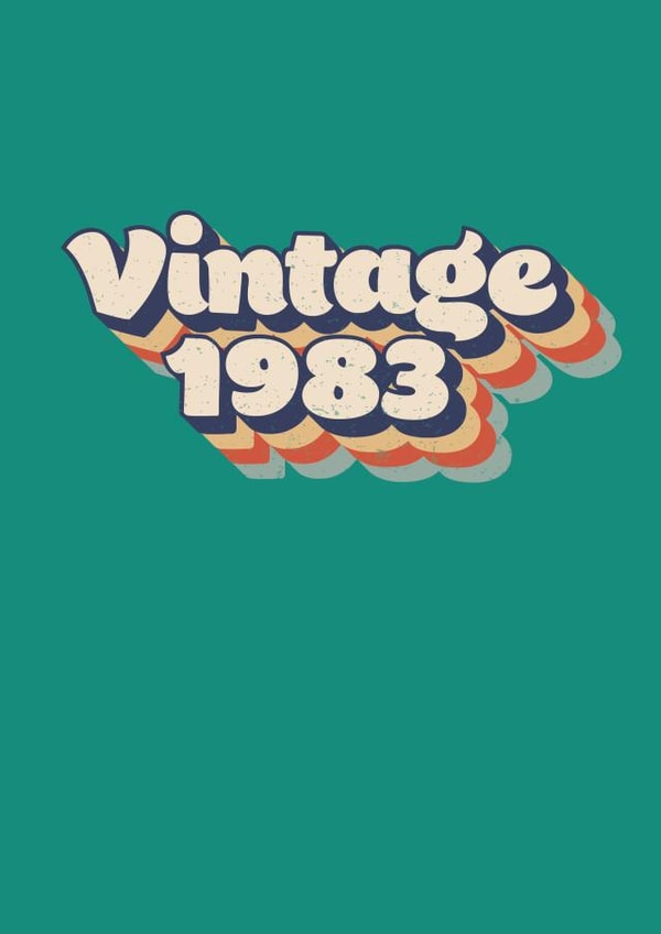 40th birthday card (vintage themed) created by Dottie Mottie