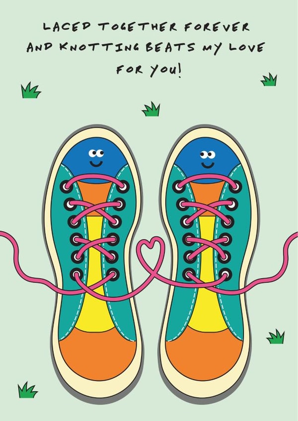 Funny Cute 13th Lace Anniversary Card Or Valentines Love Card - Sports Lover created by I AM A