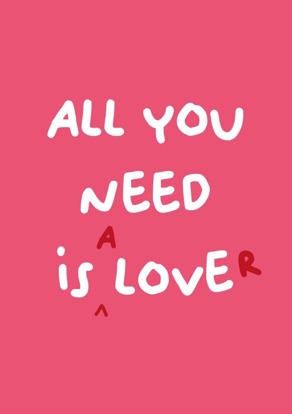 Cheeky Valentine's Card - A Lover created by PaperJam Print Co.