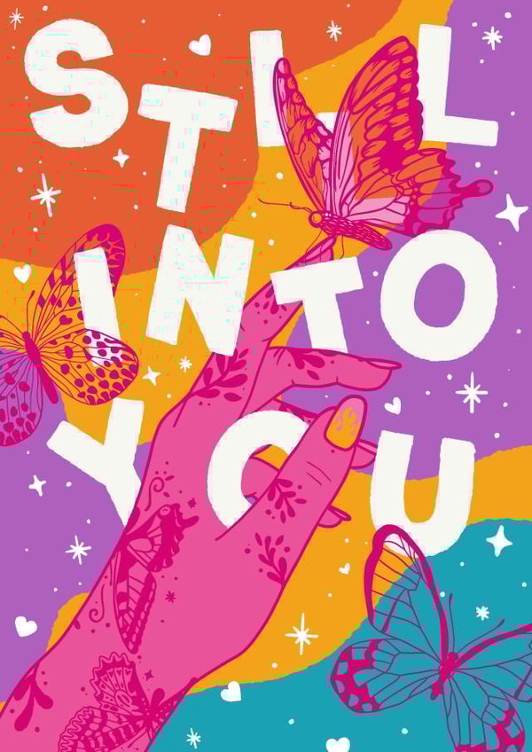 Still Into You - Elder Emo Paramore Valentines Couples Birthday Card created by Hey Cutie