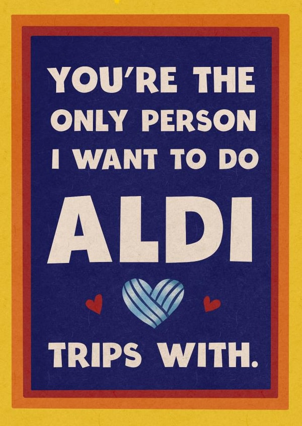 Cute Valentine’s Day Card for your partner- Aldi’s special trips. created by Kasia Cards