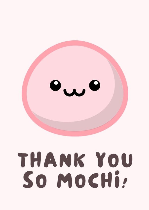 Thank you so mochi card for friend created by Studio DBT