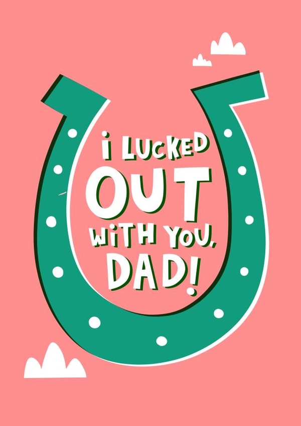 Cute Lucky Charm Father's Day Card created by Lucy Maggie Designs
