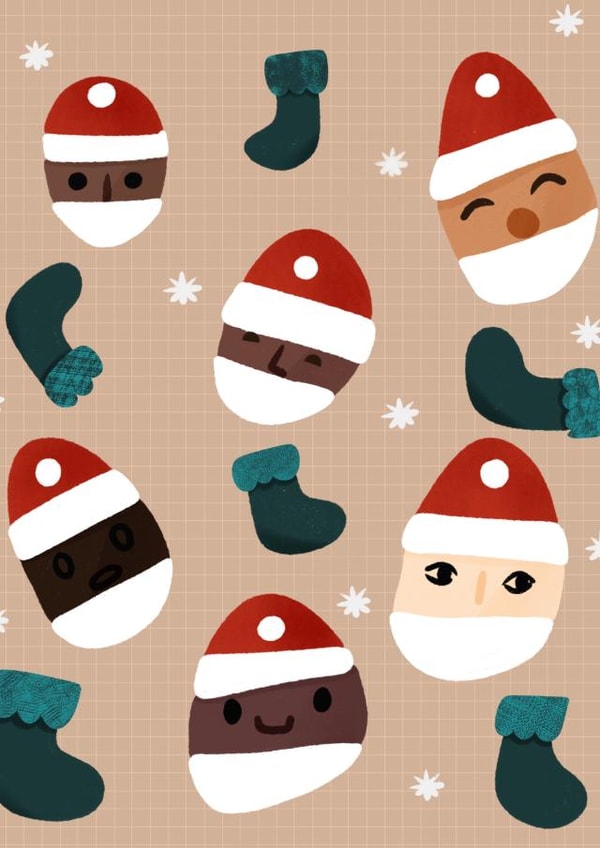 Diverse Santas created by BYBAMBY