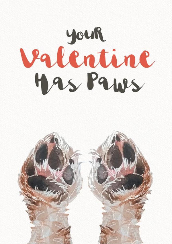 Cute Valentines card from the dog | thortful