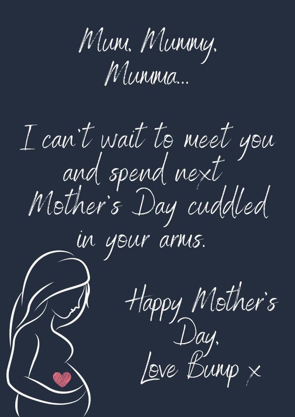 Mothers Day card from Bump - Pregnancy Card created by Beth