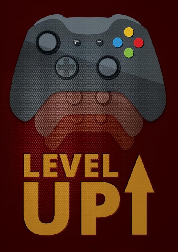 Gaming themed congratulations for any successes. Exams, engagement, new home... created by Naughty Nature