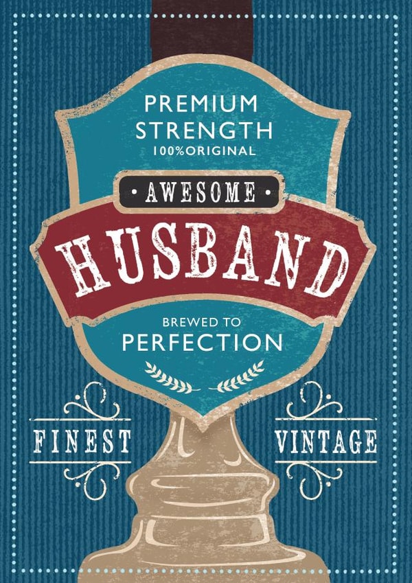 Birthday - classic - Husband - Beer pump created by 0nly Me!