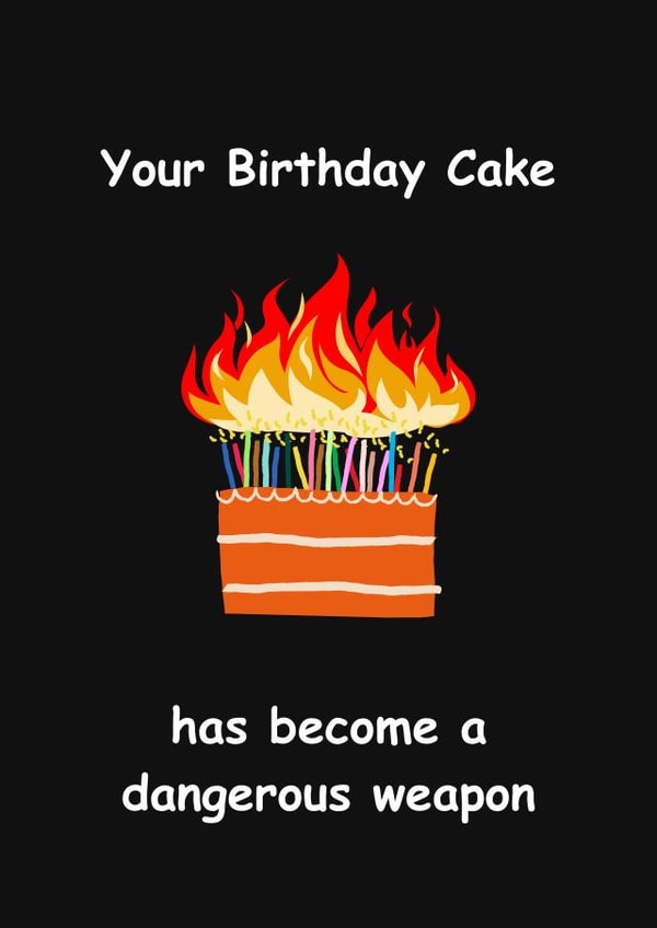 Your Birthday Cake has become a dangerous weapon! created by Nerios