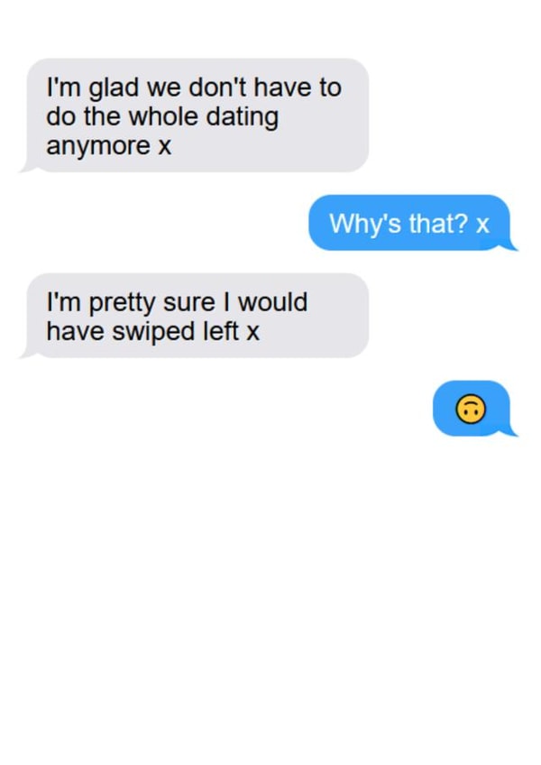 Funny Card For Partner You Met On Tinder. For Their Birthday Or Your Anniversary created by Laughable Letters