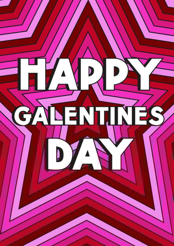 Colourful Galentines Day Card for friends! created by Ailish Beadle