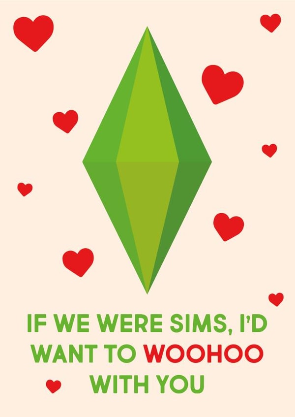 Funny Sims WooHoo Card For Them - Valentines or Anniversary created by Paris Henton