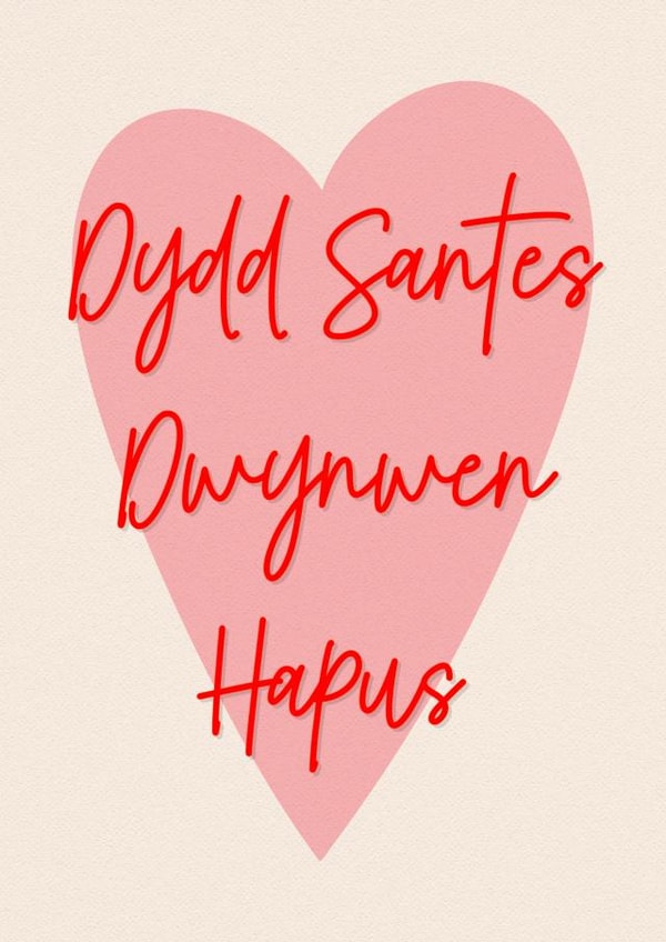Welsh Valentine’s Day Card - Dydd Santes Dwynwen Hapus created by The Girl Next Draw Cards