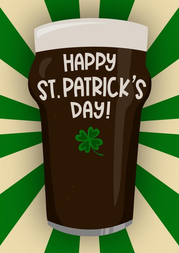 Happy St. Patrick’s Day Celebration Guinness Card created by Running with Scissors