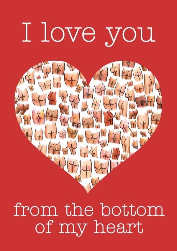 I love you from the bottom of my heart created by Lucy Hughes