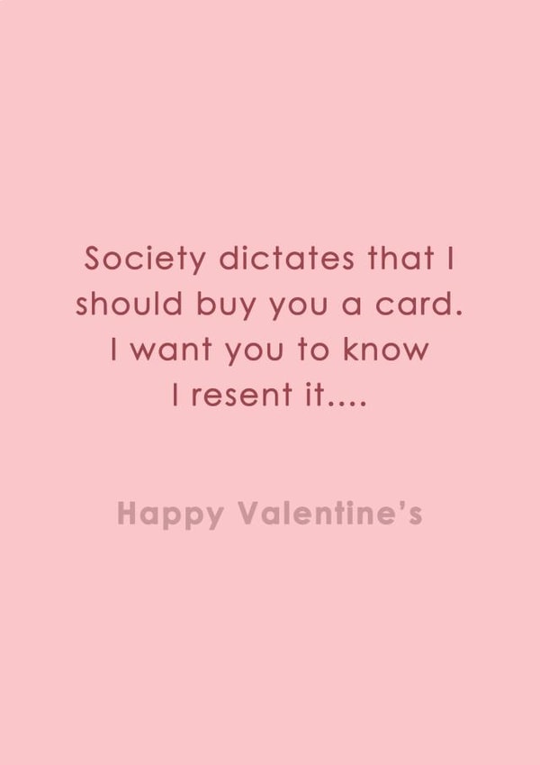 Jaded Valentine's Card from Resentful Partner created by Hoobynoo