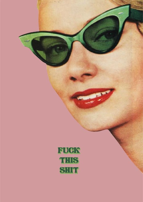 Vintage style Fuck This Shit card created by Things Aimee Made
