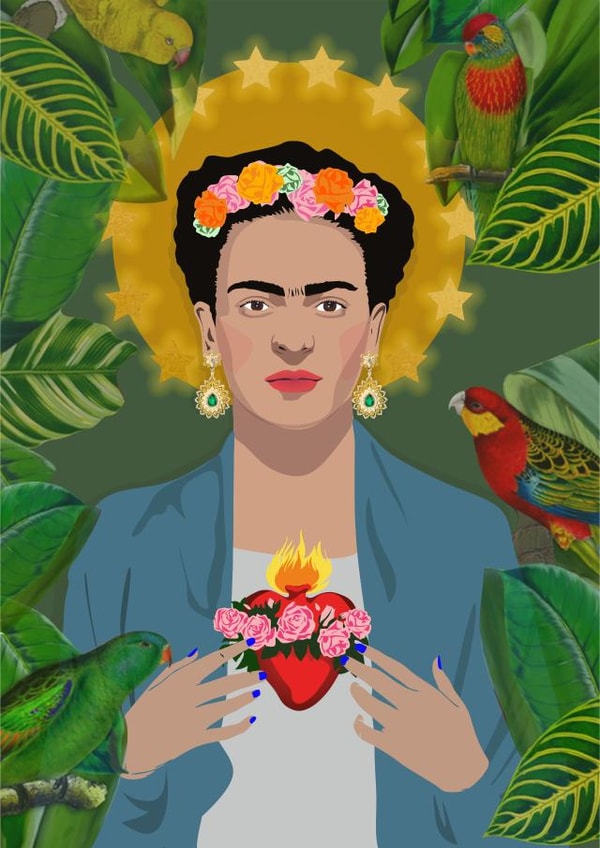Frida Kahlo Card created by Things Aimee Made