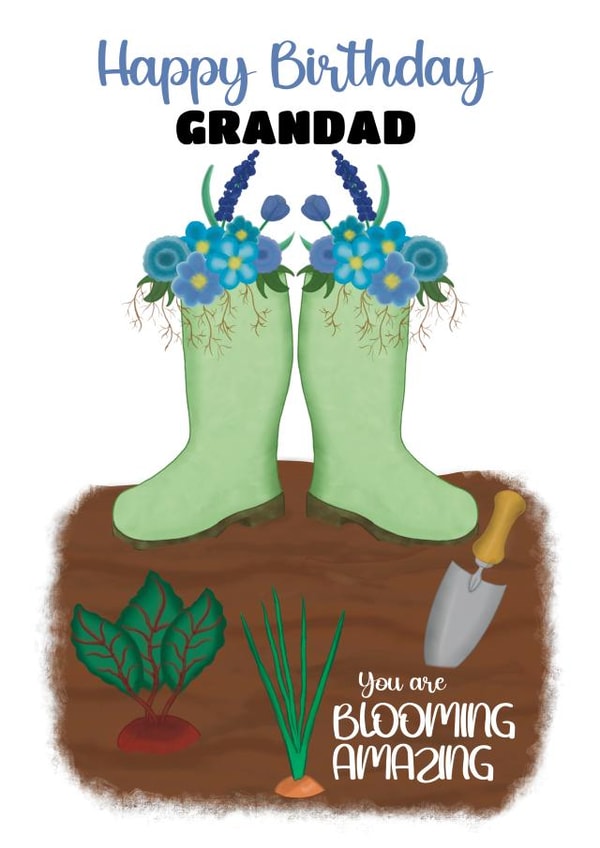 Heartfelt Birthday Card - Gardener - Grandad created by @Cupsie's Creations