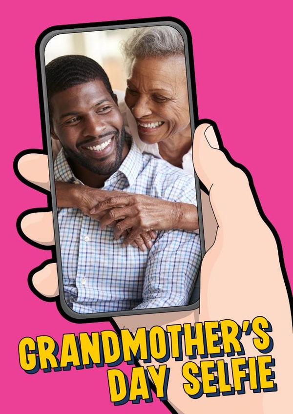 Grandma Nanna Mothers Day Personalised Photo Card 22033 created by Blind Faith