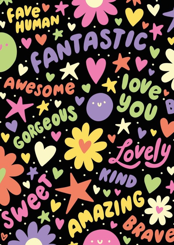 Cute Valentine's Day Card - Galentine's Day - Typography created by @studio27eleven