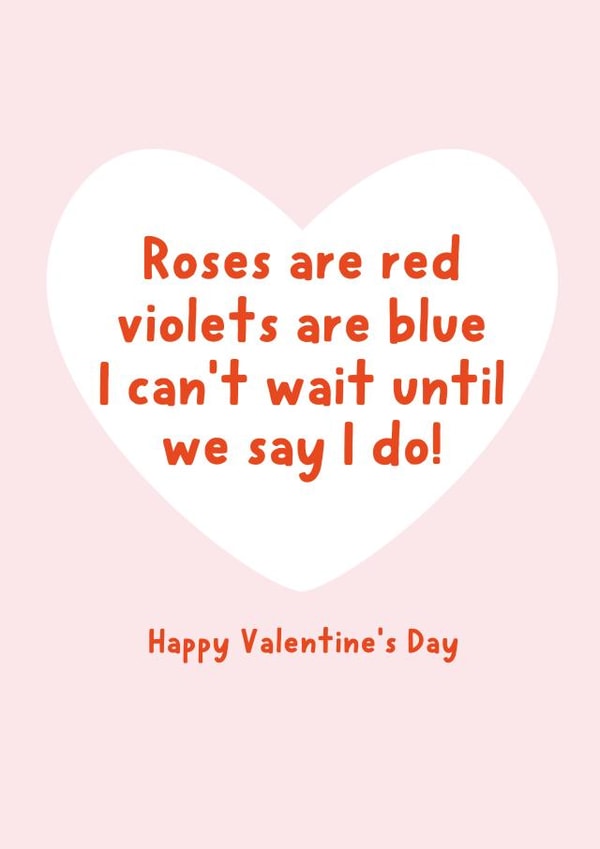 Valentine's card for Fiance created by Percy & Pearl