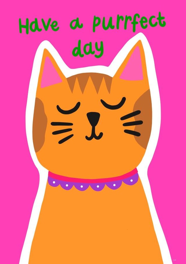 Ginger Cat card created by The Paper Tail 