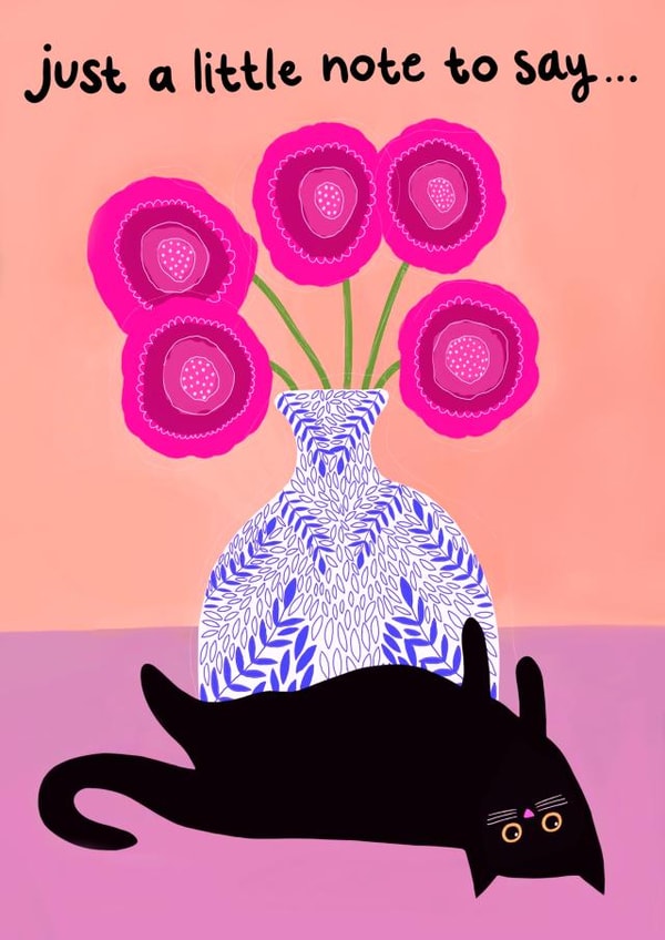 Lazy Cat card created by The Paper Tail 