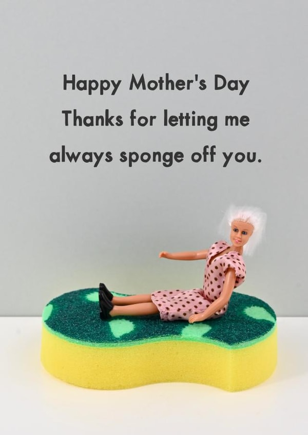 Sponge mum created by Bold & Bright Cards