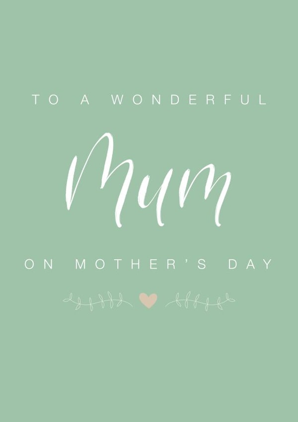 Wonderful Mum created by Bethany Angel