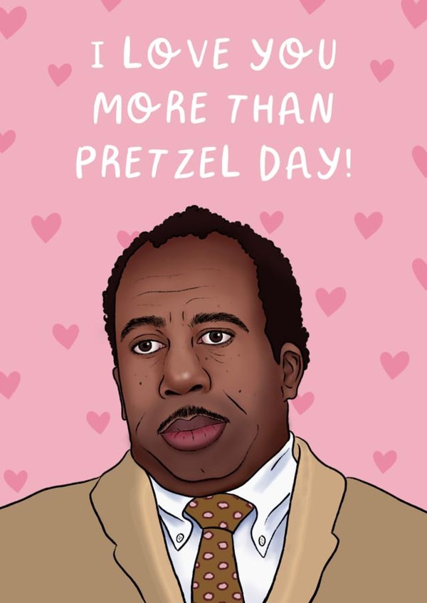 Stanley Hudson - The Office Valentine’s Day Card created by Swish & Scribble
