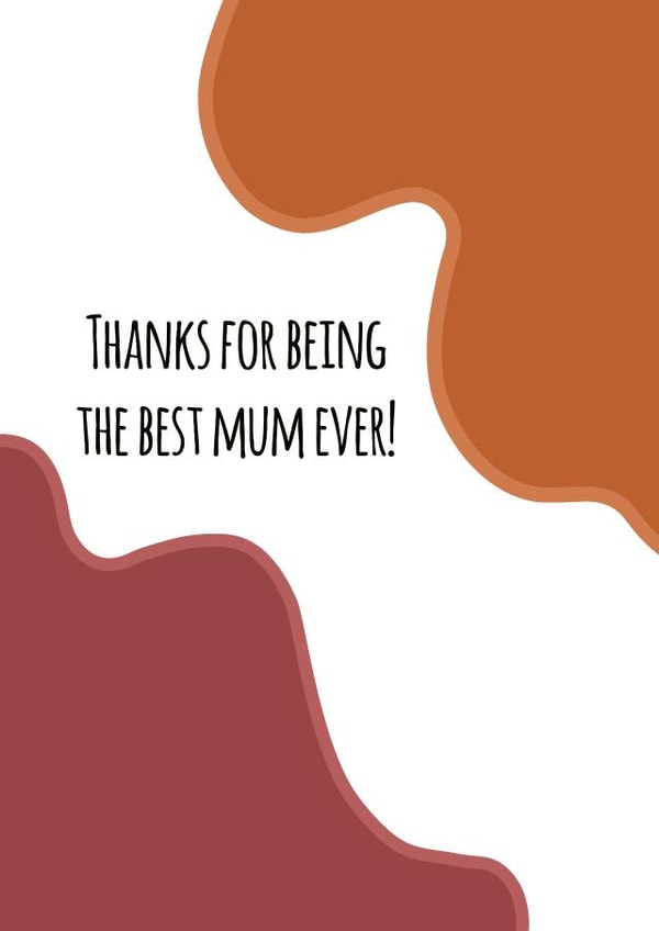 Mothers Day Card - Orange & Pink created by Jz Designs