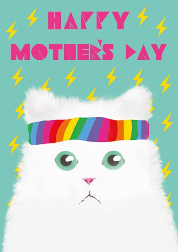 Cute Mother's Day Card - Cat Mums created by @ChildstarSamantha