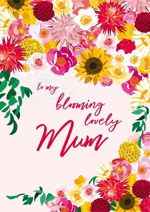 Traditional Mother's Day Card - Floral - Flowers - Pretty created by Diva Doodle Designs