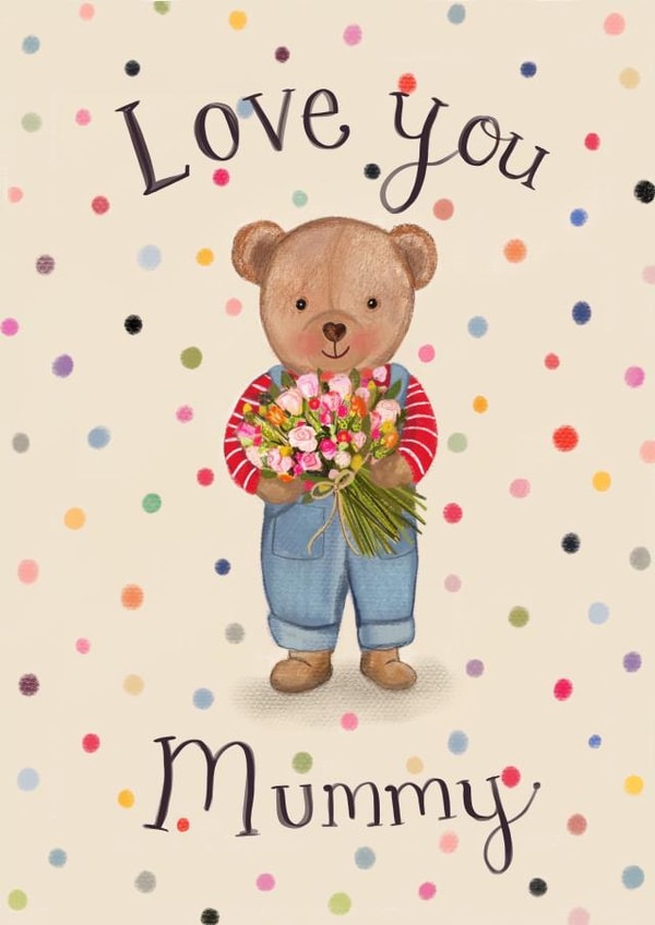 Cute Mother's Day Card - Mummy Bear created by Love Lucy Illustration