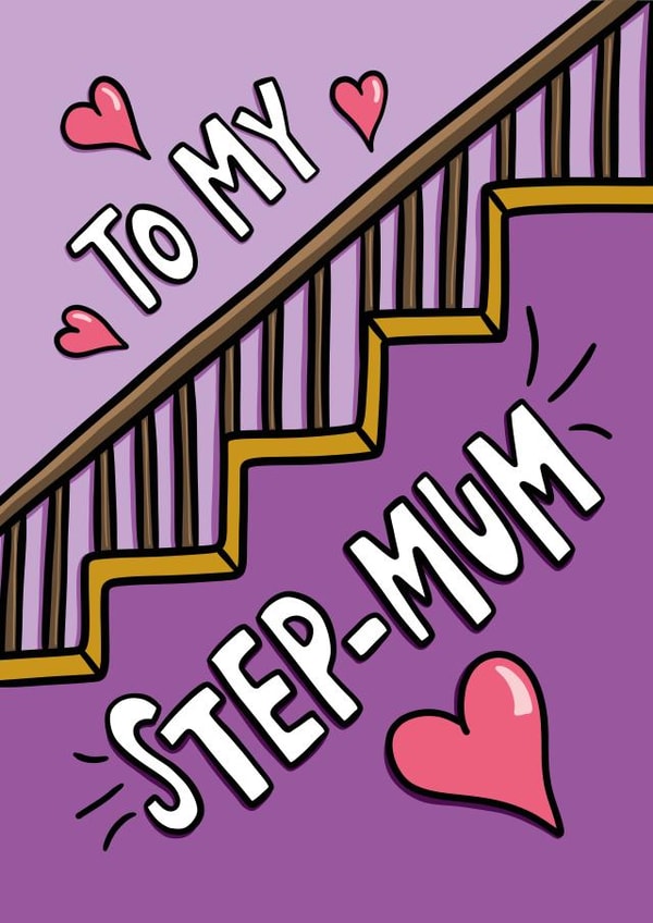 Cute Step-Mum Card | Step-Mothers Day Card created by TeePee Creations