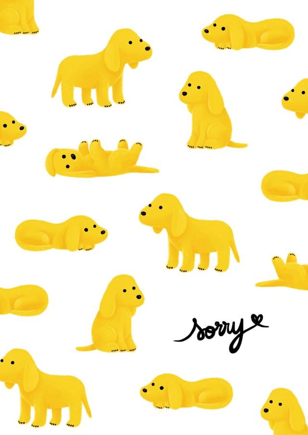 A unique way to say sorry with puppies created by Julien Decaudin