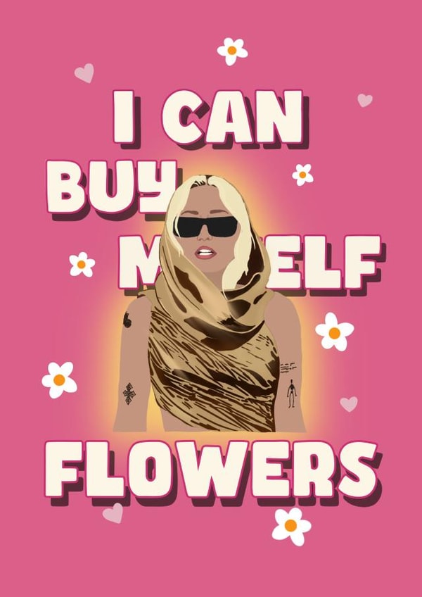 Miley Cyrus - Valentines / Galentines / Self Love card - fun